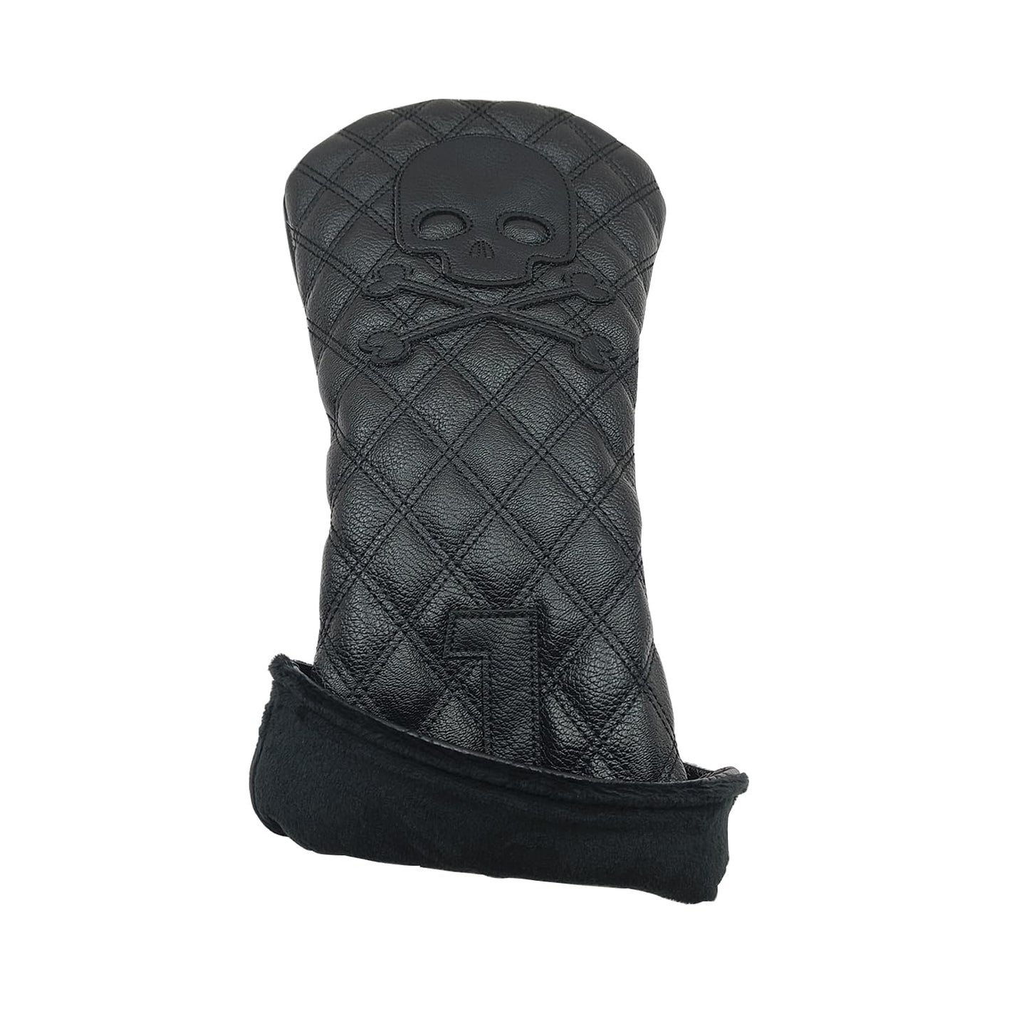 Premium Synthetic PU Leather Skull Bones Design Golf Head Cover Driver Club Headcover Up to 460CC Cover
