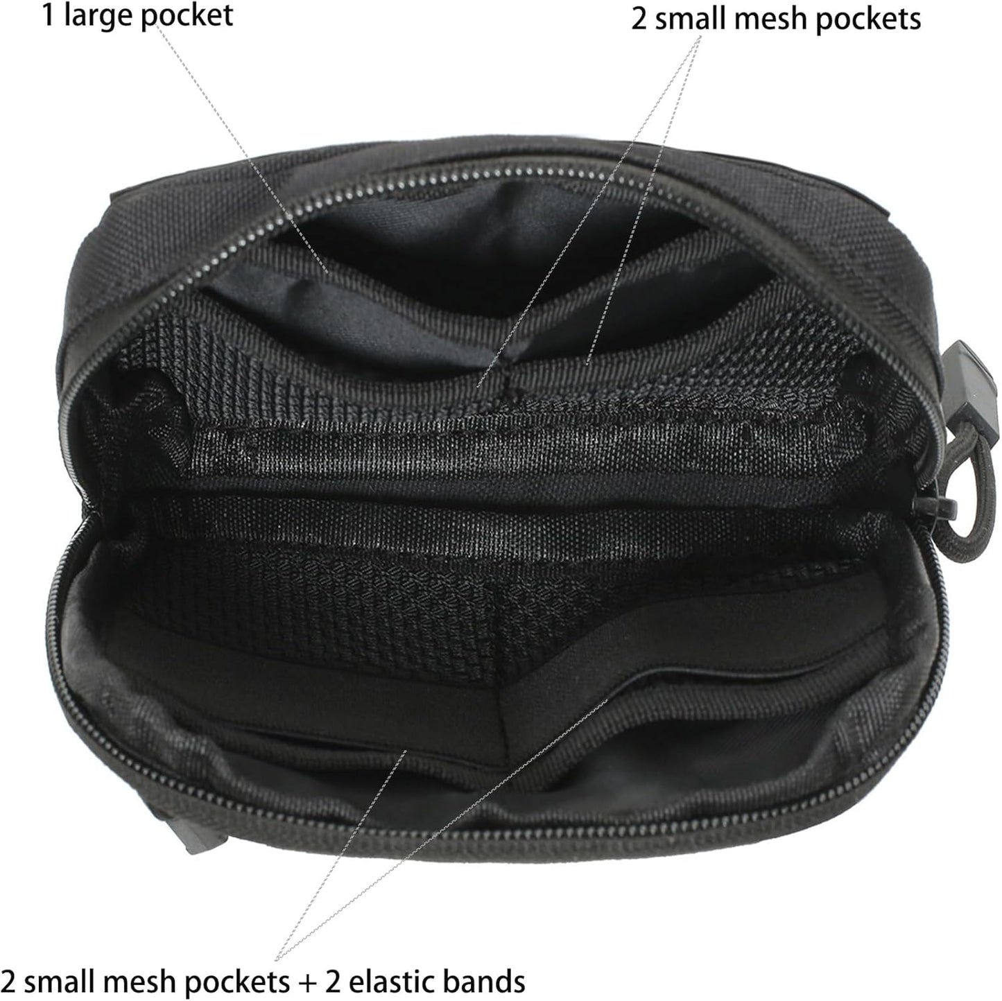 Mini Tactical Belt Pouch by Heavy Duty | Compact EDC Utility Gear for Men - Ideal for Travel & Hiking