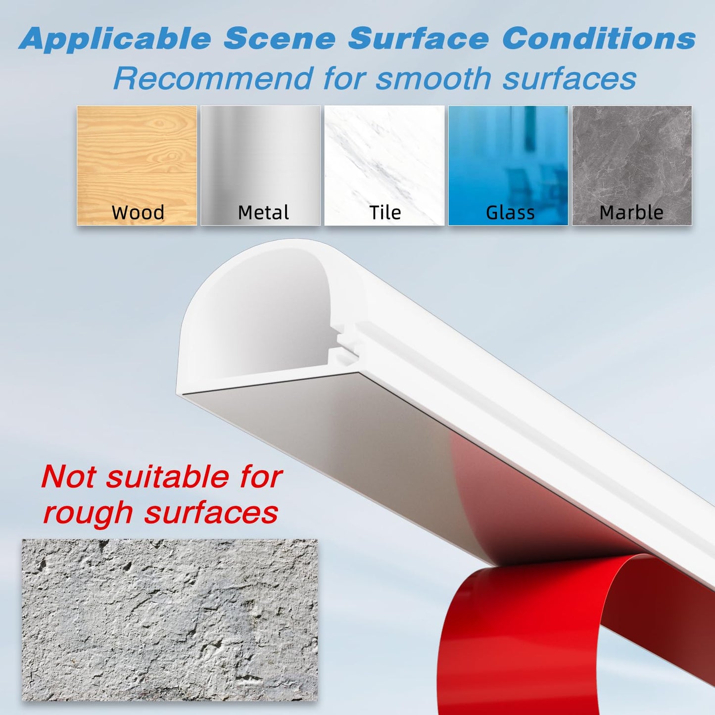 39" Silicone Cord Hider for 1 Cord,Flexible Side-Opening Self-Adhesive Cord Covers for Wires on Wall Mount TV,Easier Setup for Home Office Cable Management Wire Hider,0.54" W x 0.39" H,White