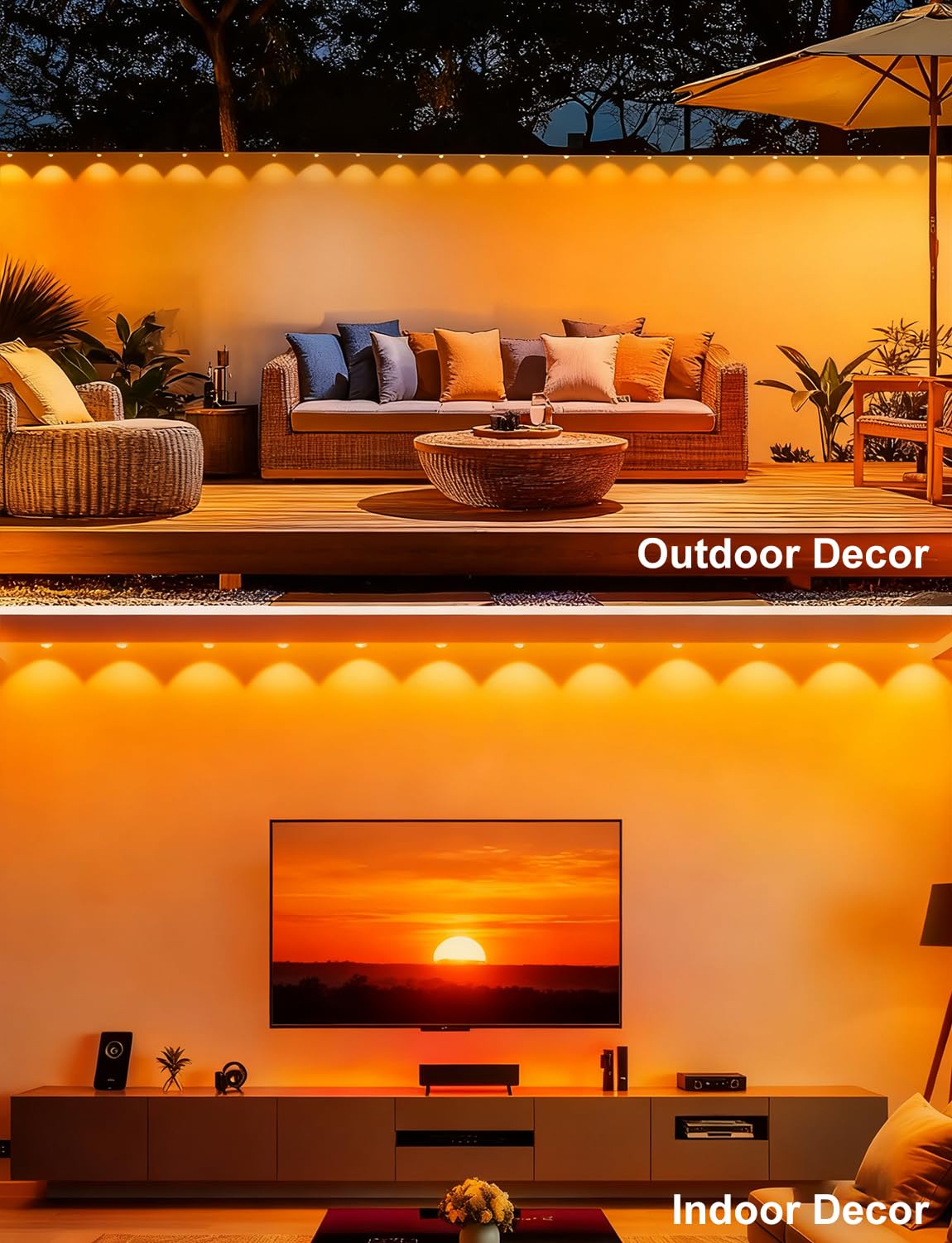 BSGlobal 200FT Permanent Outdoor Lights, 120 LED Smart RGB&IC Outdoor Eave Lights with App/Remote, 209 Scene Modes, IP67 Waterproof Outside Light for House Party Christmas Decor