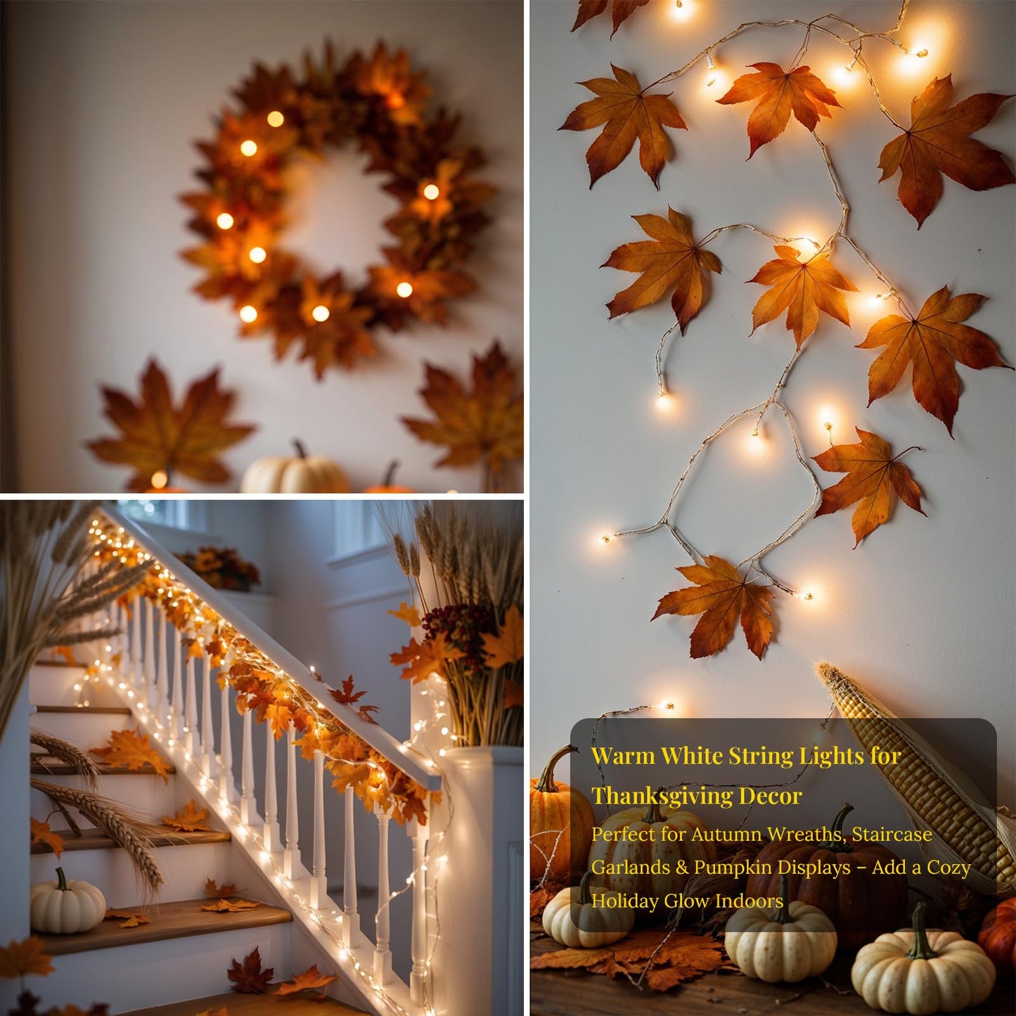 Etinga 100 LED String Lights 33ft Warm White, Plug in Fairy Lights with 8 Lighting Modes, Indoor Outdoor Christmas Lights for Bedroom Tree Yard Patio Wedding Holiday Decor (Warm White, 100 LED 33ft)