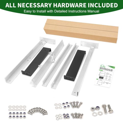 Cartalia Aluminum Battery Tray Rack No Need Drilling and Cutting for 1994+ EZGO TXT/Medalist, Freedom TXT, Valor 36V/48V Electric Golf Cart, Hangers Holder Replacement #70046-G01 Included All Hardware