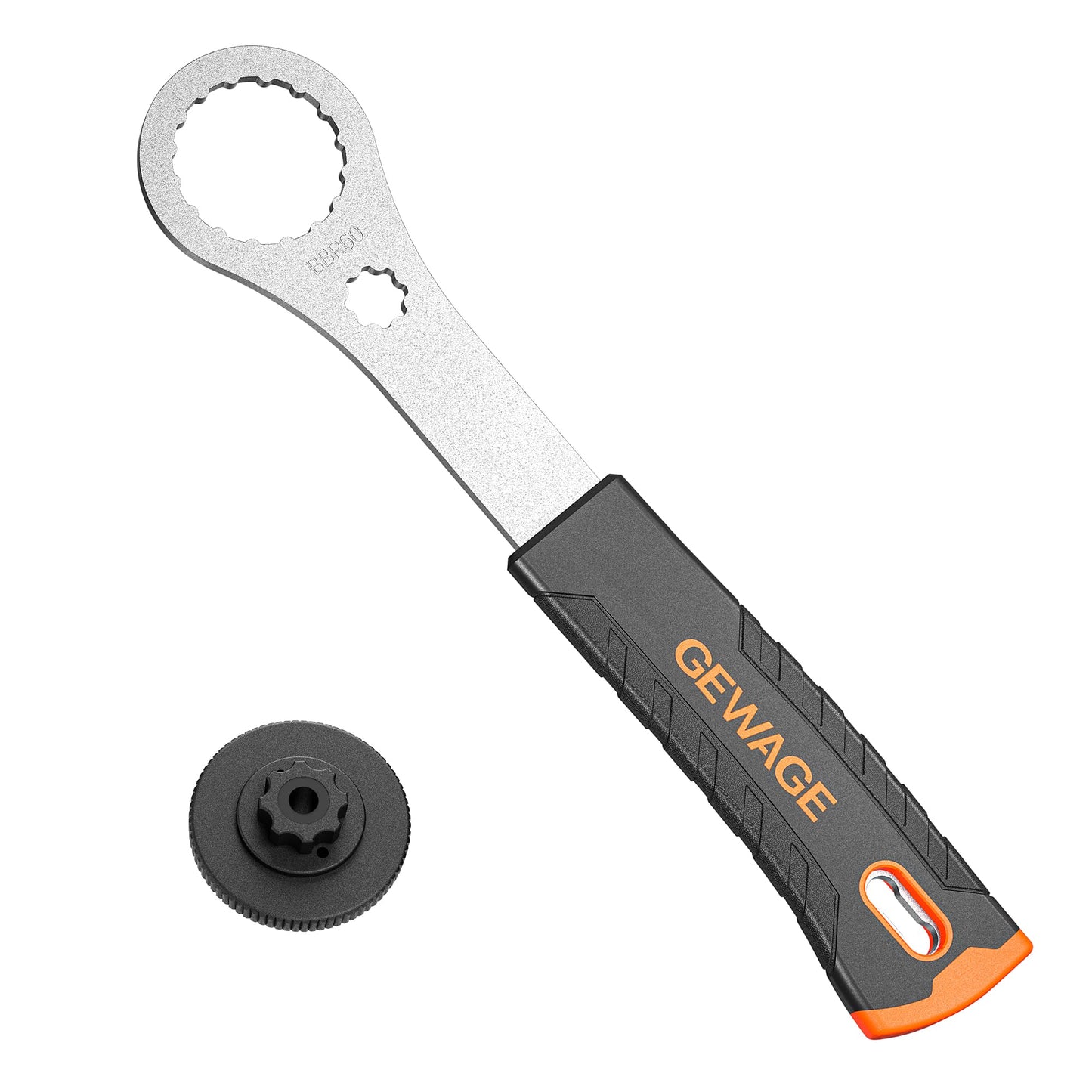 GEWAGE Bicycle Bottom Bracket Tool - Bottom Bracket Removal Install Tool Compatible with Shimano Hollowtech II/BB9000, BBR60,12X46MM - BB Remover with Crank Cap Wrench (FIT BBR60)
