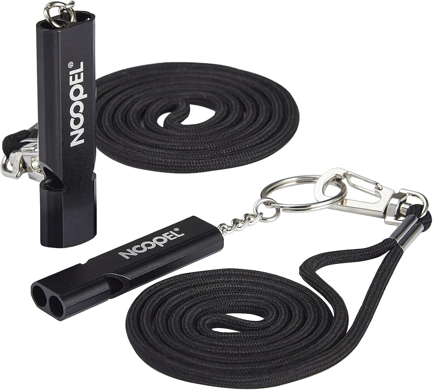 Noopel Emergency Whistle - Loud Lifeguard Safety Whistle with Lanyard & Keychain for Outdoor Adventures
