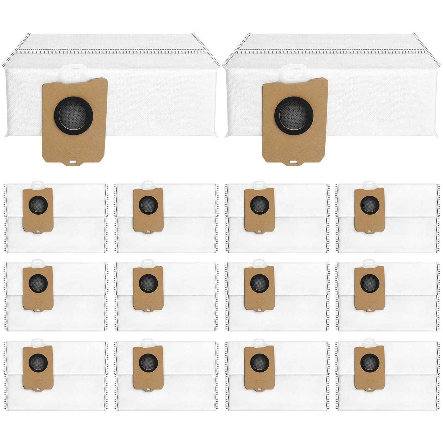 BUXEBUX 14Pcs Freo Z Ultra Replacement Dust Bags for Narwal Flow, Freo Z Ultra, Freo Z 10 Robot Vaclumn Cleaner Spare Parts Accessory, Disposable Vacuum Dust Bags for Narwal.