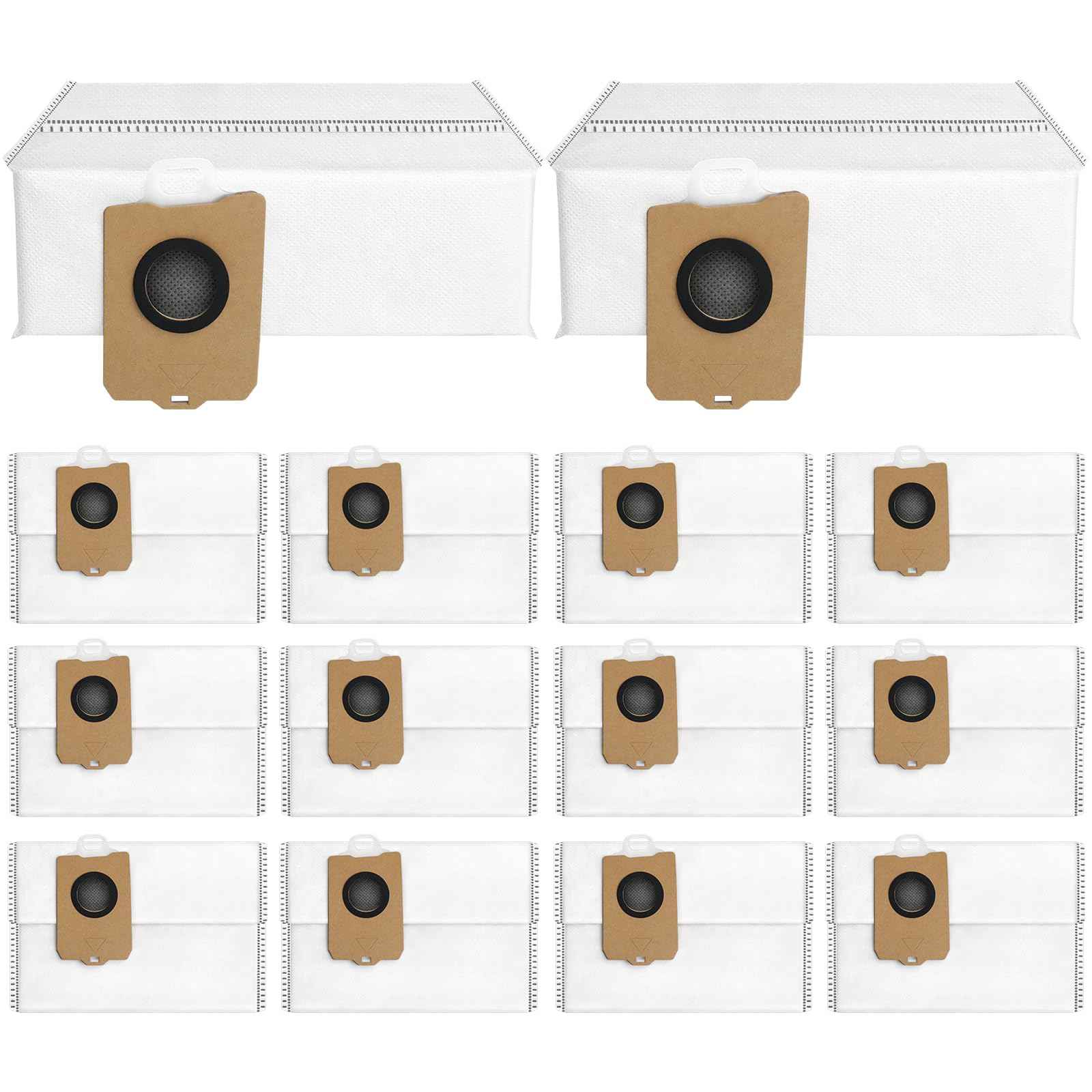 BUXEBUX 14Pcs Freo Z Ultra Replacement Dust Bags for Narwal Flow, Freo Z Ultra, Freo Z 10 Robot Vaclumn Cleaner Spare Parts Accessory, Disposable Vacuum Dust Bags for Narwal.