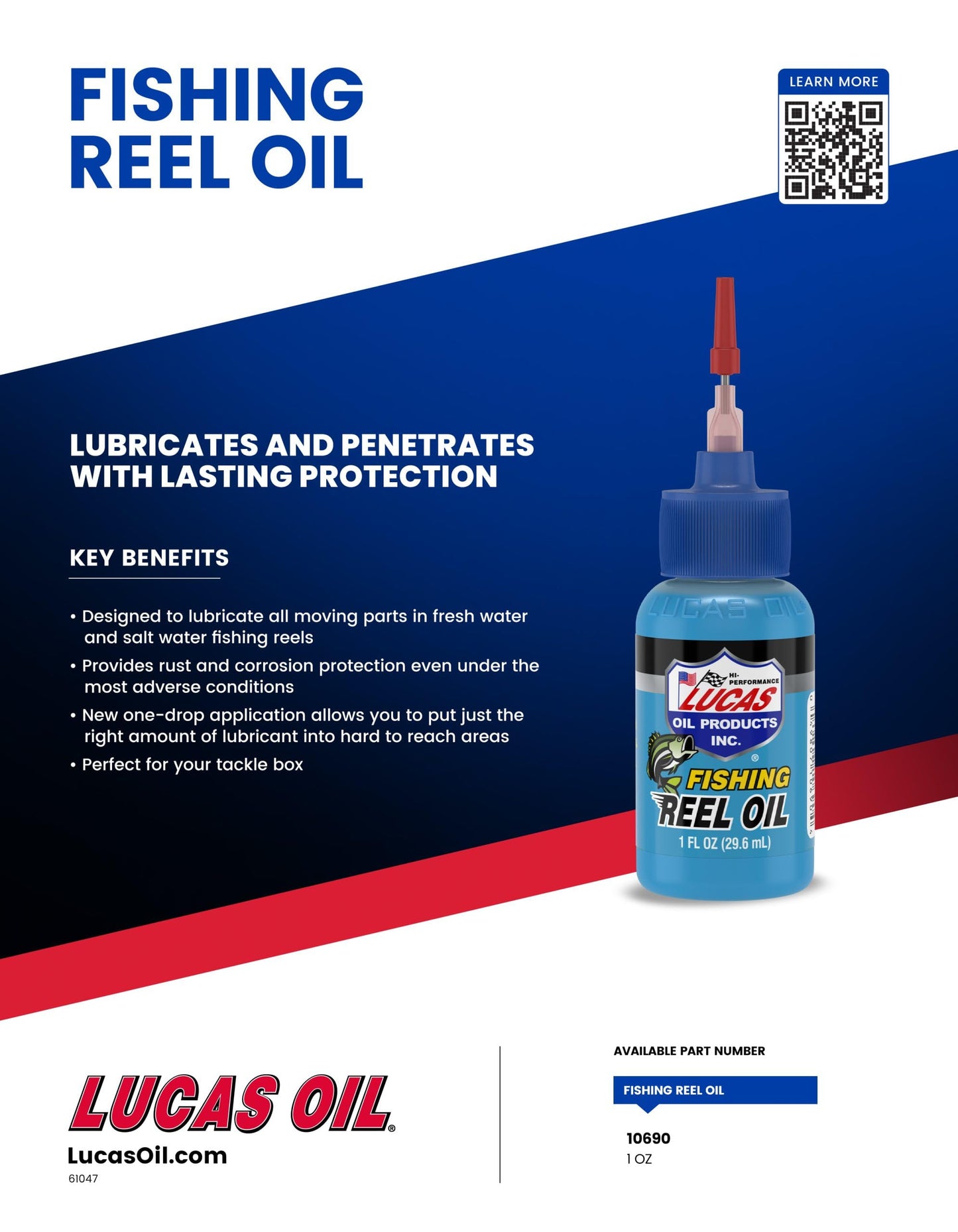 Lucas Oil 10690 Fishing Reel Oil - 1 Ounce (Pack of 20)
