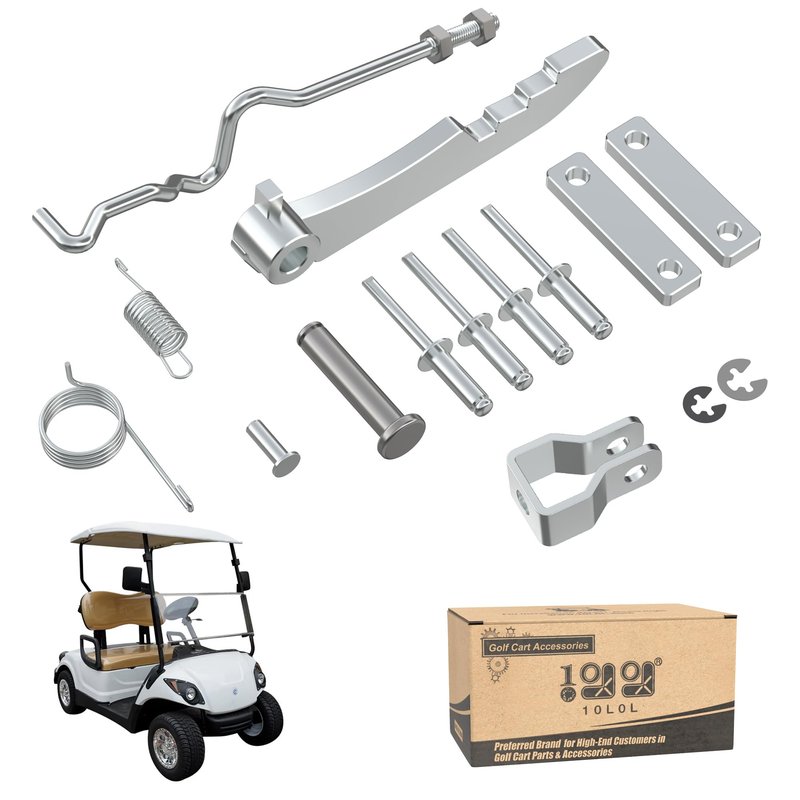 10L0L Golf Cart Brake Pedal Park Hook/Hanging Plate Separation Kit, Suitable for Yamaha G29 Drivr 2007-2012.5 Golf Cart OEM# JW1-F5659-00 JW1-F5658-00 JW1-F5666-00 JW1-F7275-00