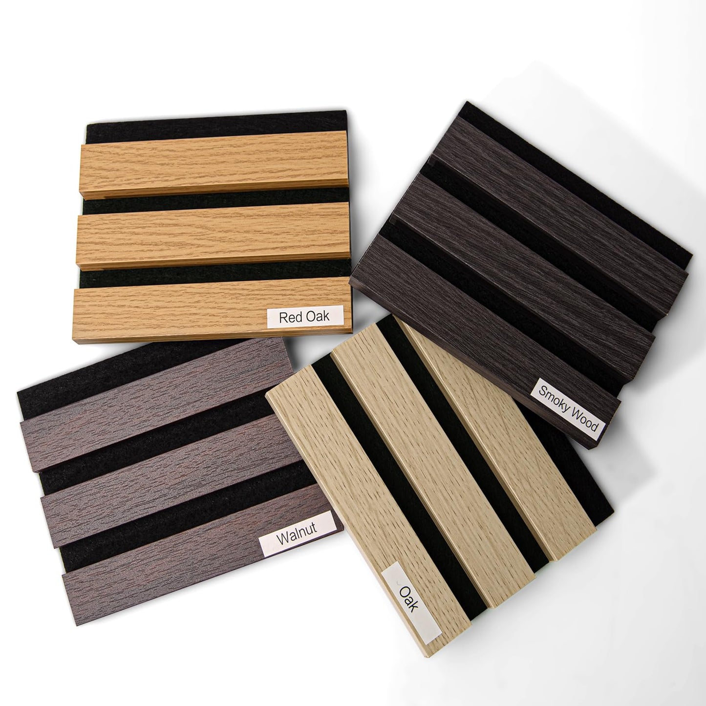 Art3dwallpanels Wood Slat Wall Panel, 108'' x 13'' Wood Panels for Wall 2 Pack 3D Soundproof Wall Panels, Large Acoustic Panels for Interior Ceiling and Wall Decor Noise Reduction, 4 Pack, Sample