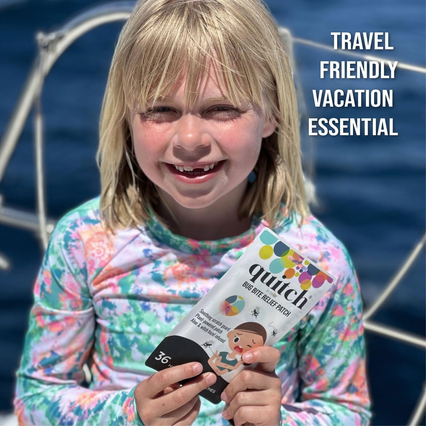 Quitch Mosquito Bite Relief Patch - Effective Itch Treatment for Kids | Perfect for Travel & Camping