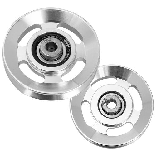 Exercise Pulley Replaceable: 10 Pcs Gym Pulley, Lifting Pulley Wheel Pully Pulley System Wheel Pulley Gym Wear Resistant Fitness Equipment Aluminum Alloy Cable