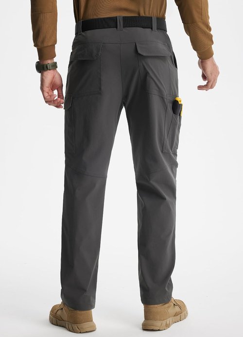 Libin Men's Cargo Pants - Water-Resistant Tactical Hiking Trousers with 9 Pockets | Stretch Fit