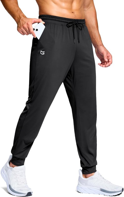 G Gradual Men's Joggers - Lightweight Athletic Workout Pants with Pockets | Stretch Track Sweatpants for Gym