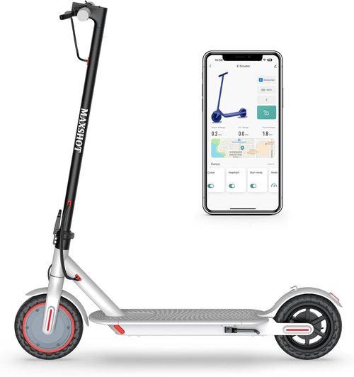 Maxshot Electric Scooter - High-Speed Folding Escooter for Adults & Kids | 8.5" to 14" Tires, 50 Miles Range