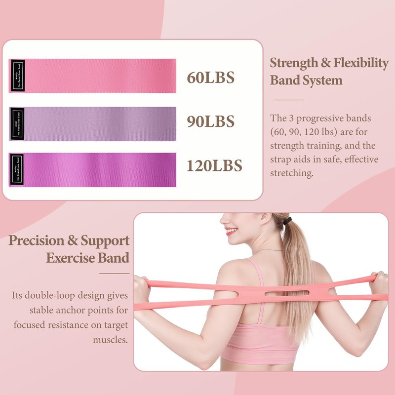 LZCDUDU Pink Pilates Ring Kit with 14.5 inch Magic Circle & Foam Roller, Ergonomic Home Workout Equipment Set, Full Essentials for Women Beginners - Includes Exercise Guide & Storage Bag