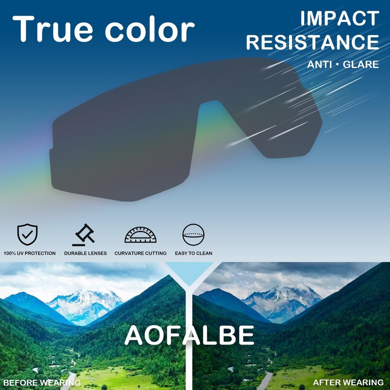 Aofalbe Kids Baseball Sunglasses, Youth Polarized Sports Sunglasses for Boys Girls, Softball Cycling Goggles UV400 Protection (Black Frame Purple Lens)