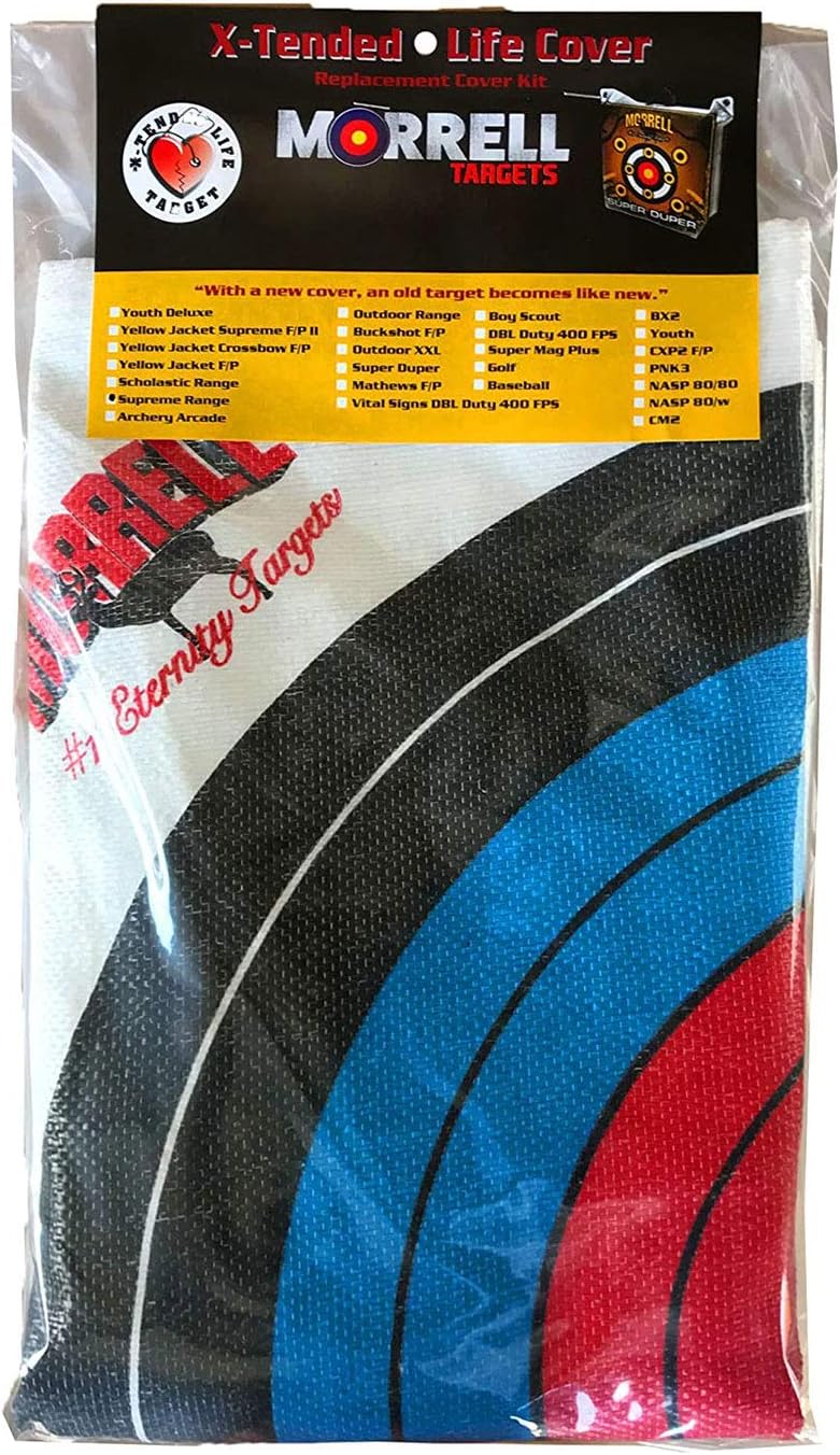 Morrell Weatherproof Supreme Archery Bag Target - 2 Shooting Sides, 4 Shooting Spots, White Cover Only