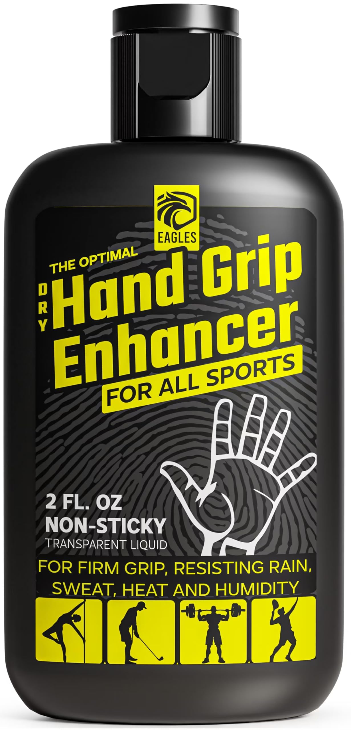 EAGLES Dry Hand Grip Enhancer, 1, 2 or 3 Pack Non-Sticky Anti-Slip Solution for Pole Dancing, Sweaty Hands Dry Grip for Football Tennis Golf Gymnastics Gaming Weightlifting Pole Fitness (1 Pack)