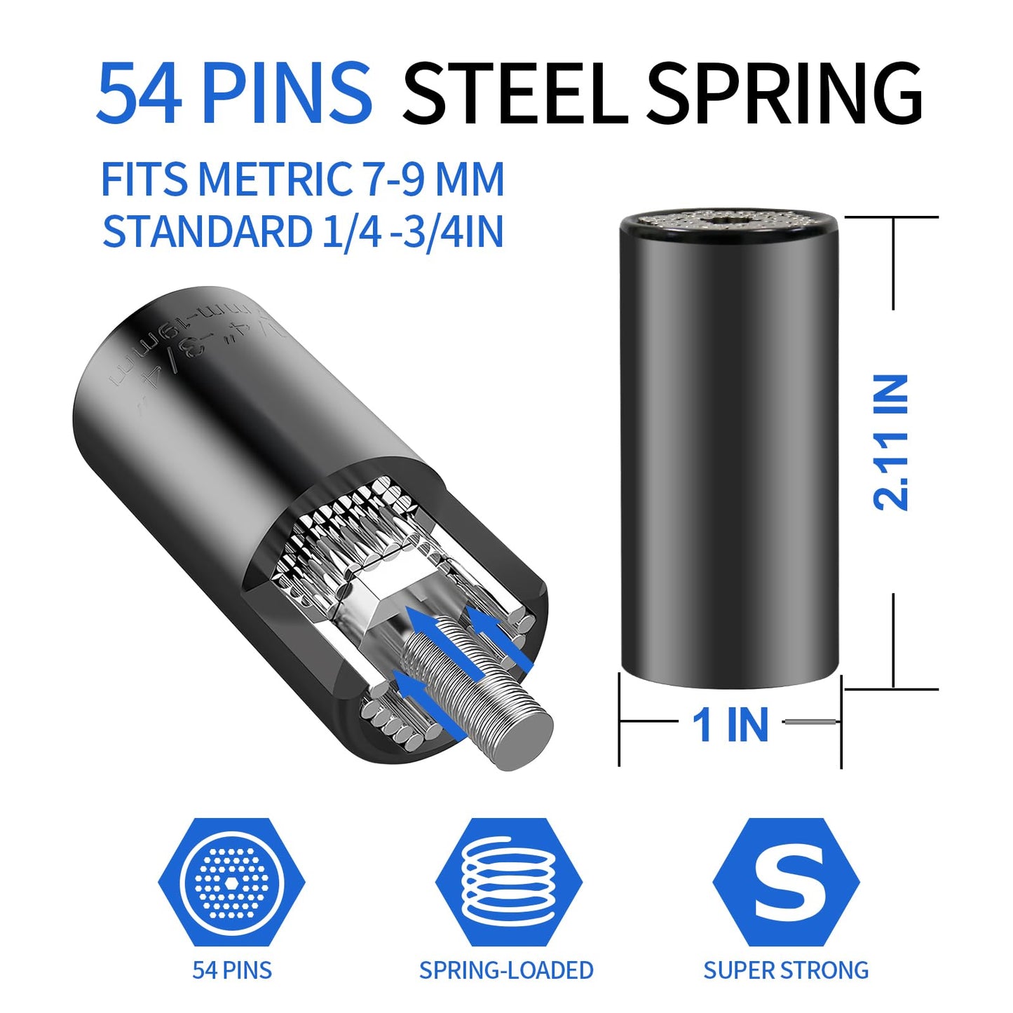 Christmas Stocking Stuffers for Adults Men Dad, Gifts for Universal Socket Tools & Snowflake Tool, White Elephant Christmas Gifts for Who Have Everything Dad Boyfriend Husband Tools for Cool Gadgets