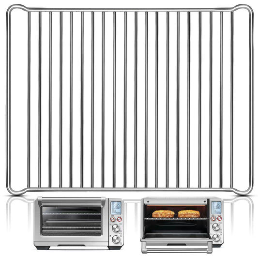 GWY Smart Oven Rack for Breville Air Fryer Countertop Oven BOV900BSS, 16''*12'' Stainless Steel Air Fryer Accessories Replacement Parts Roasting Steamer Grill Racks Baking Tray, Dishwasher safe