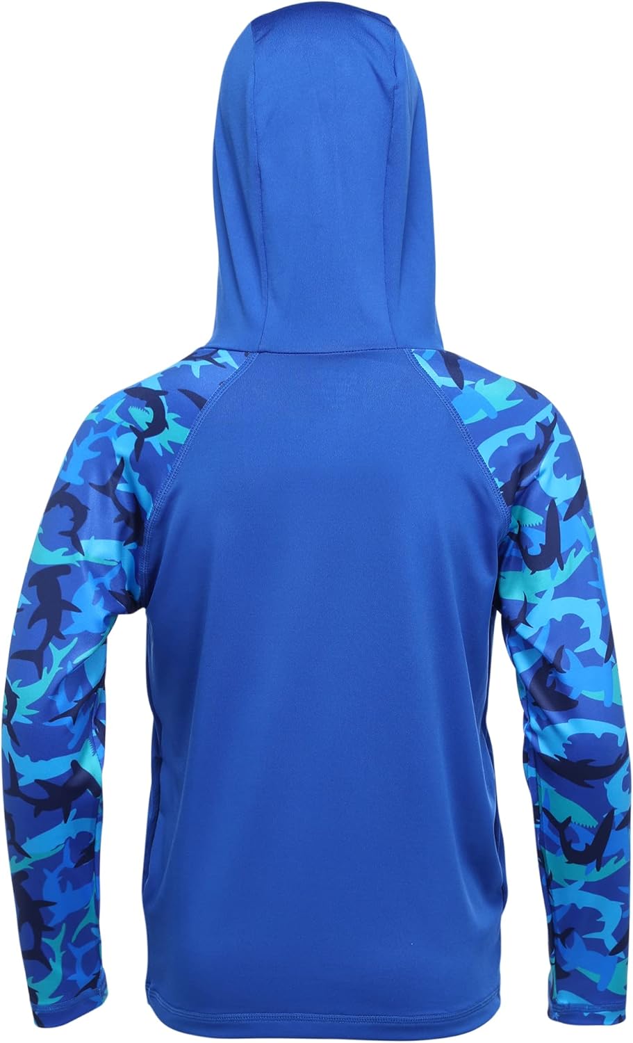 Skiennix Boys Rash Guard Swim Hoodie - UPF 50+ UV Protection Long Sleeve Fishing Shirt | Youth Sizes Available