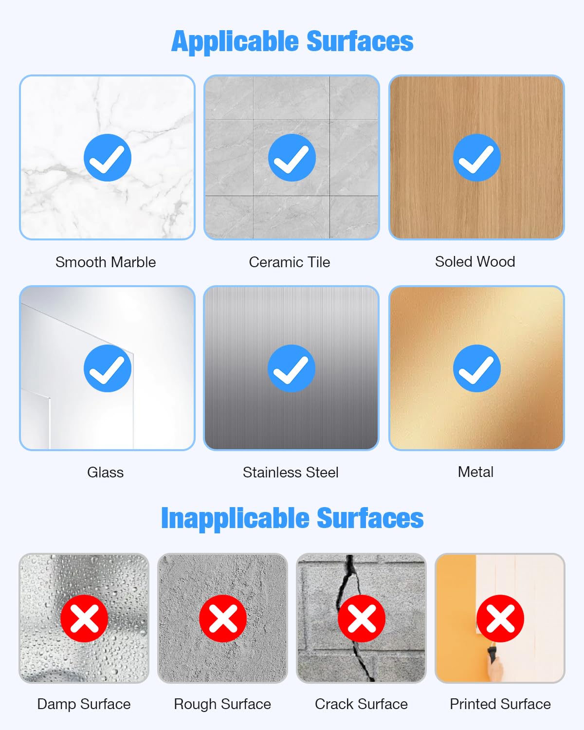 JOTPE Shower Hooks Suction Cup, Heavy Duty Suction Cup Nano Gel Hooks Waterproof for Shower, Bathroom, Glass, Door, Windows, Kitchen Hanging up to 11lbs on Smooth Surface, Easy to Install and Remove