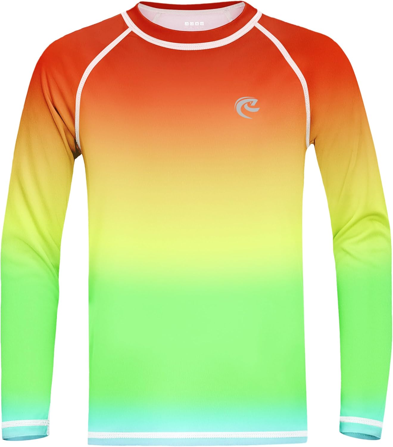 Skiennix Boys UPF 50+ Long Sleeve Swim Shirt - UV Sun Protection Rash Guard | Youth SPF Water Shirts