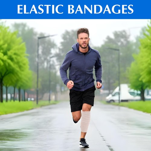20 Pack 4 Inch Elastic Bandage Wrap with Self Closure on Both Ends Compression Bandage for Legs, Knees, Ankles, Wrists, Elbows, Shoulders, Athletic Stretchable Bandage Wrap