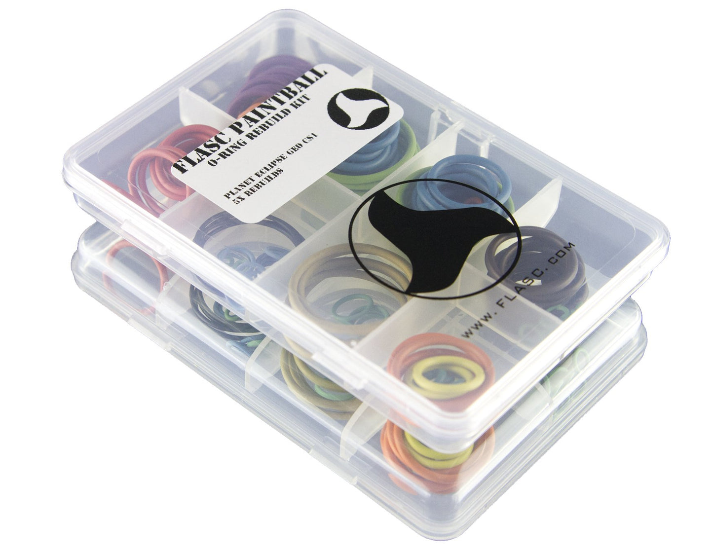 Planet Eclipse Geo CS1 Oring kit with 5X Rebuilds Color Coded by Flasc Paintball