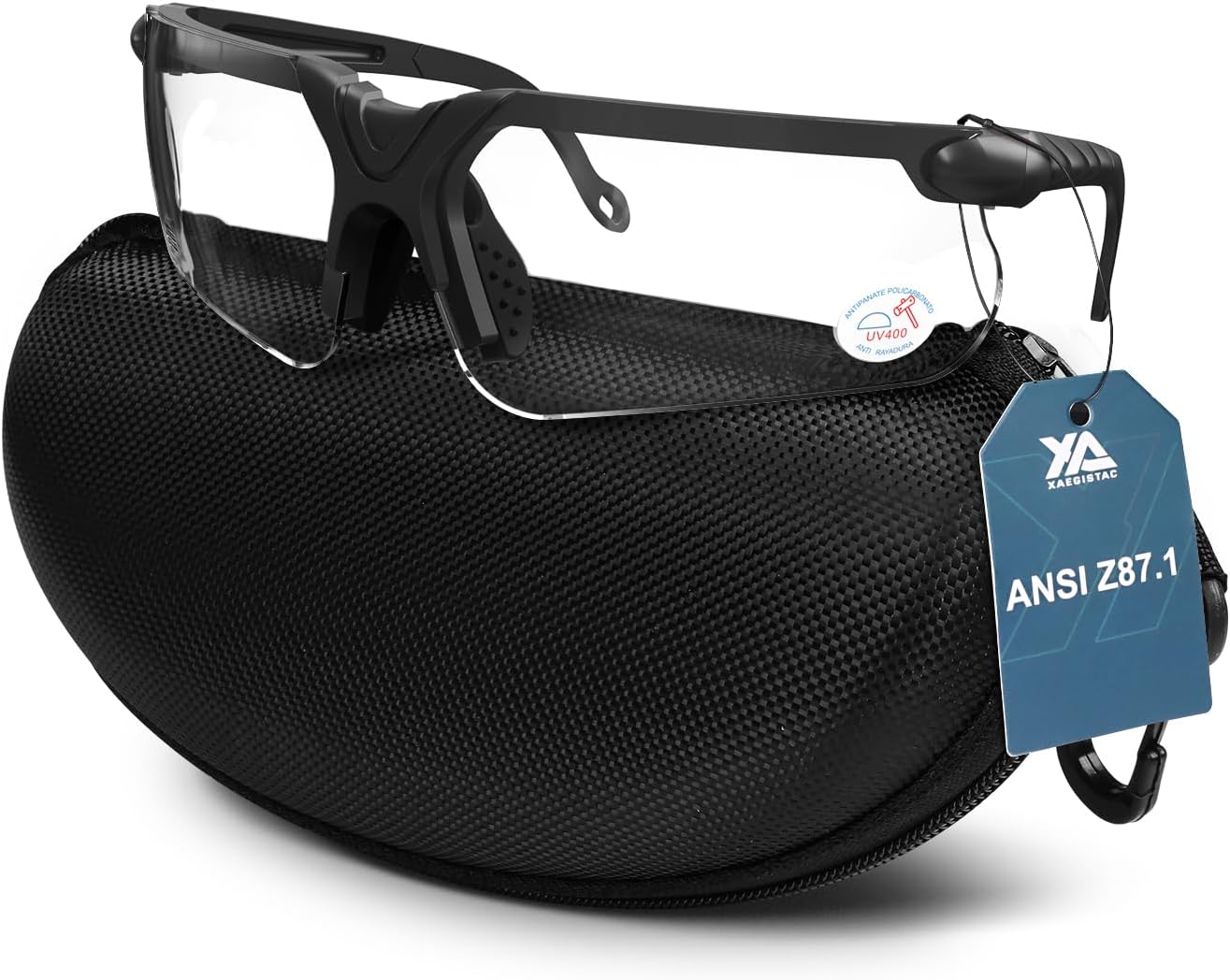 Xaegistac Shooting Glasses - Anti-Fog Safety Glasses with Case for Adults | Perfect for Hunting