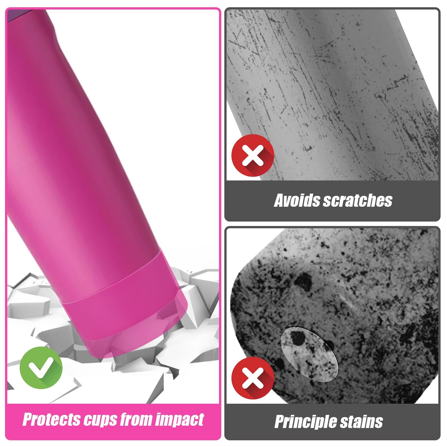 Mity rain 2PCS Protective Silicone Boots for Owala 30oz & 40oz FreeSip Sway