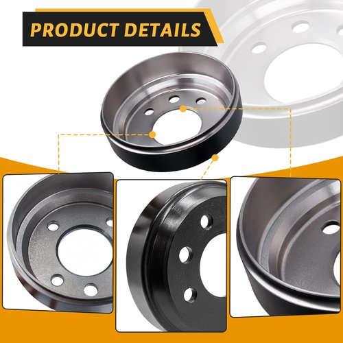 CLUBRALLY Golf Cart Brake Drum/Hub Kit, Applicable to Yamaha G1-G22 G29 1978-Up Gas or Electric Golf Cart OEM#JW8-G6521-00-00