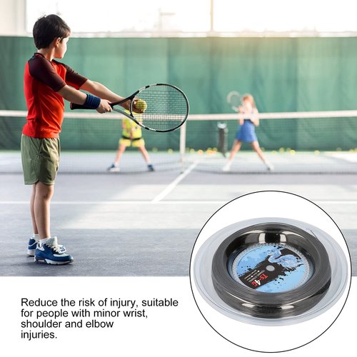Leapiture 200m Tennis Racket Strings Racquet Stringing Round Hard String for Tennis Rackets,Tennis String Replacements for Athlet(1.25mm)