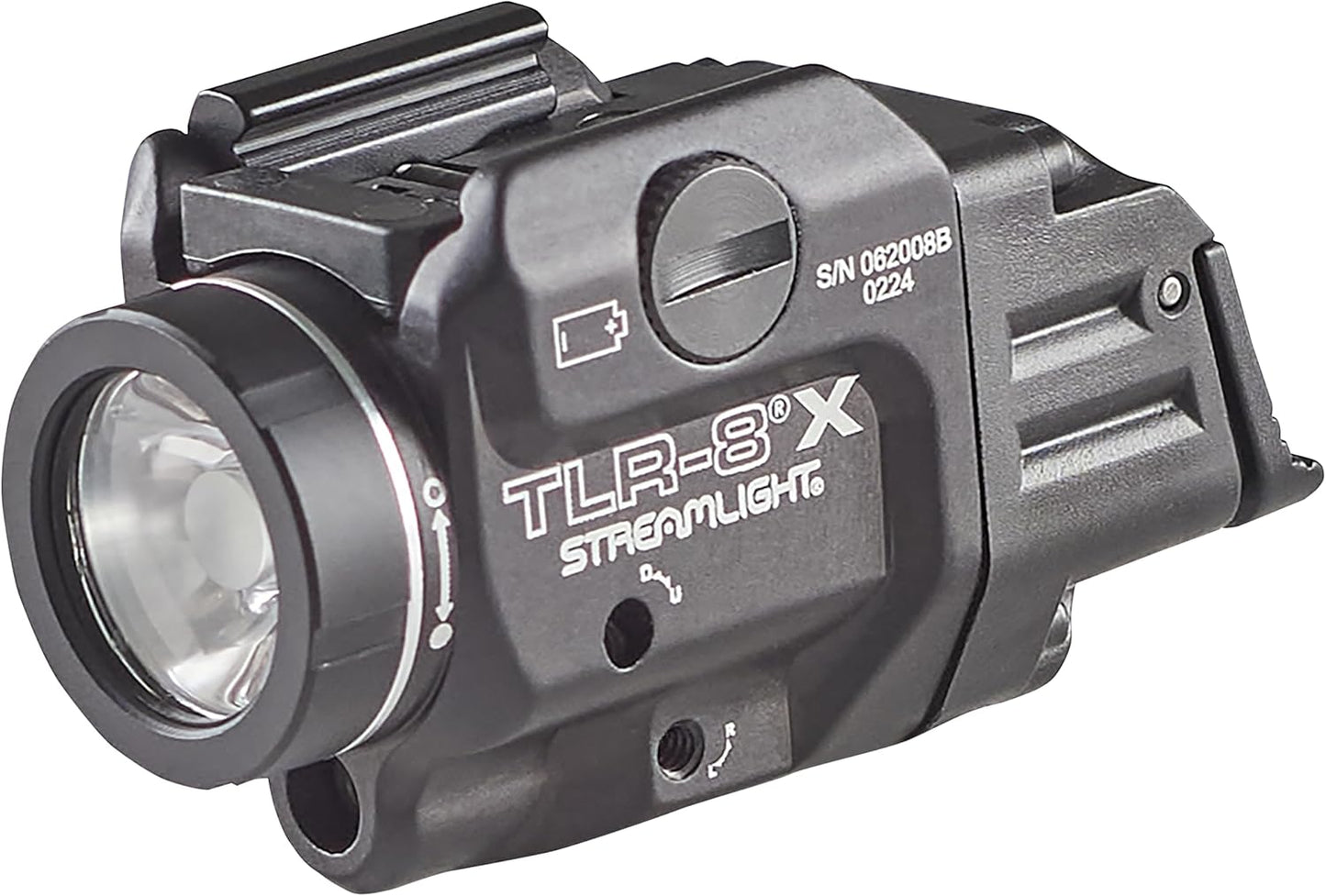 Streamlight TLR-8 Tactical Weapon Light - 500-Lumen with Integrated Red Laser & Mounting Kit | Black