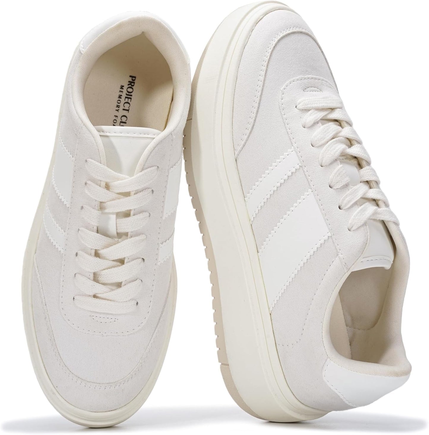 Nita Project Cloud Platform Sneakers for Women - Lightweight Memory Foam Insole | Non-Slip Fashion Footwear
