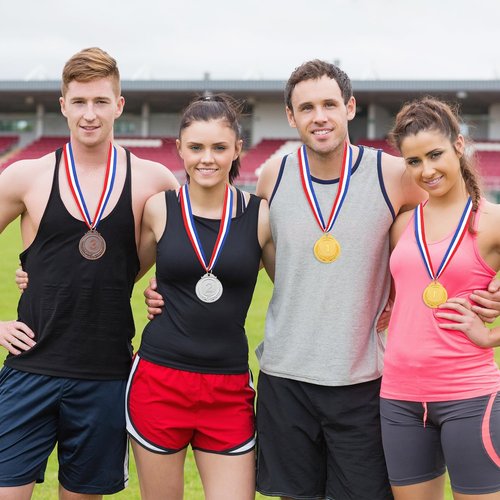 Gold, Silver & Bronze Medals by [Brand Name] - 15Pcs Award Medals for Competitions & Celebrations