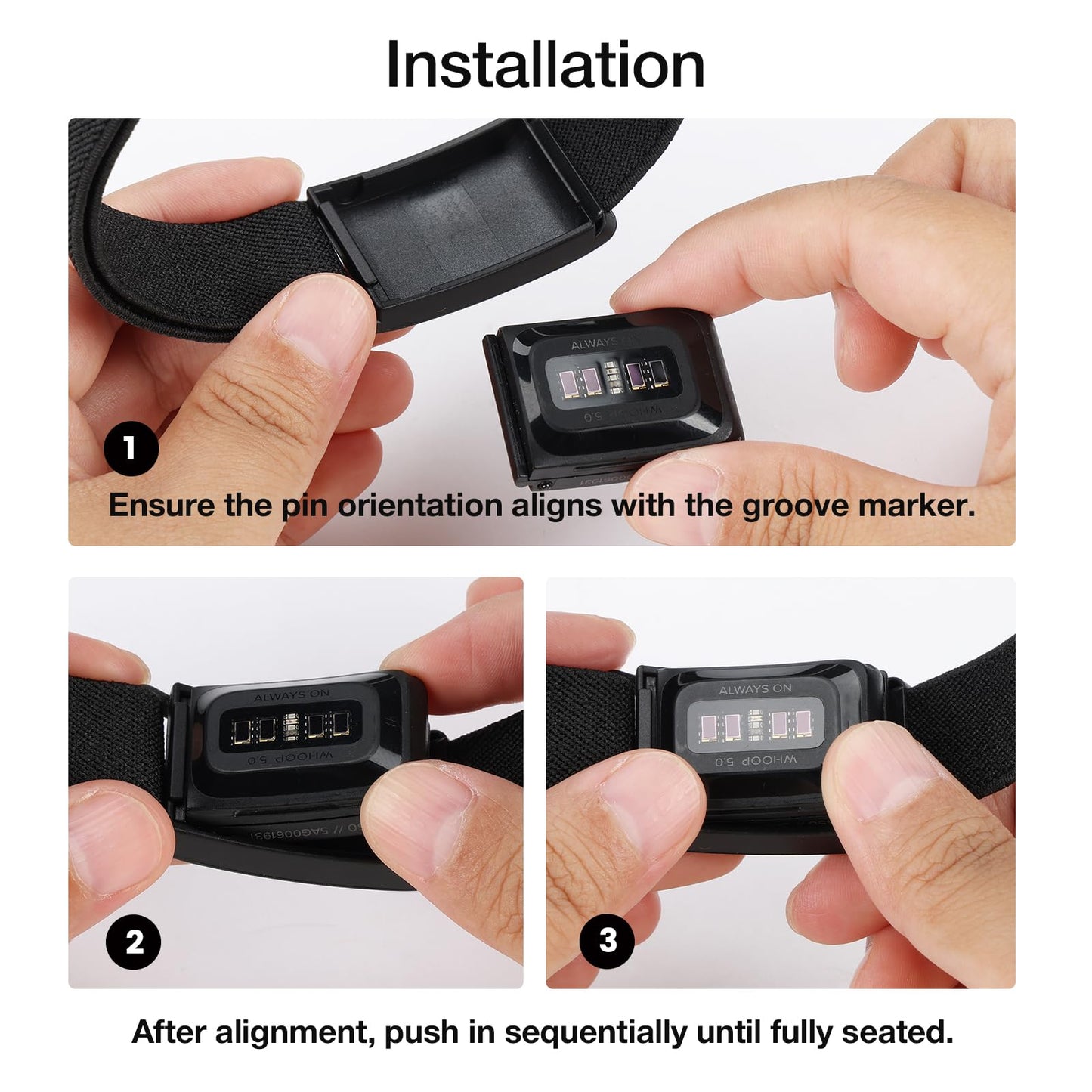 Stretchy Nylon Arm Band, Soft Breathable Elastic Adjustable Bicep Band with Case Compatible with Whoop 5.0