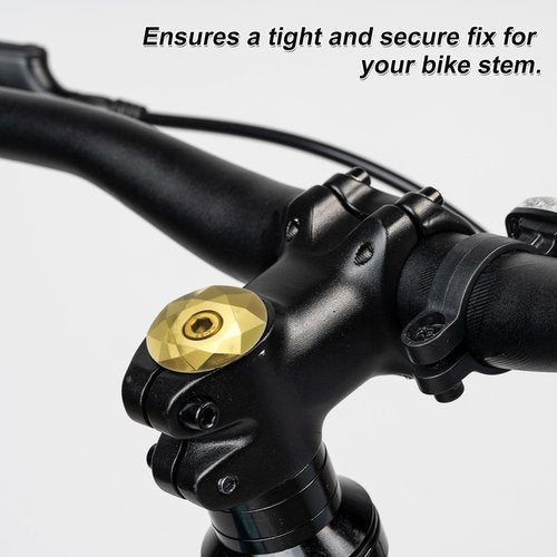 HARFINGTON 1 1/4" OD Bicycle Headset Stem Top Cap Aluminum Alloy Cycling Headset Cover Stem with M6 Bolt for Mountain Road Bike MTB, Colorful