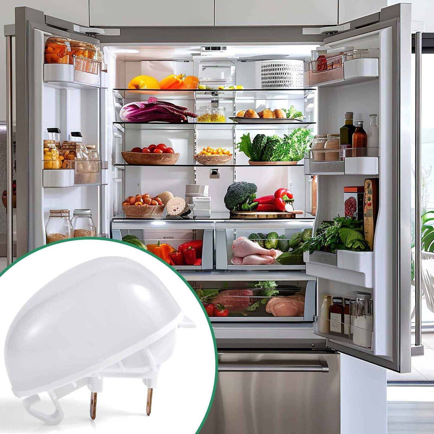 2pcs W11251749 Fridge Freezer Light Bulb, Refrigerator Led Bulb Replacement Fridge Light for Refrigerator