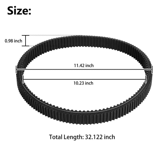 10L0L Golf Cart Clutch Drive Belt for 2011-UP EZGO RXV/TXT/Terrain/ST/Cushman Gas Models OEM# 618630