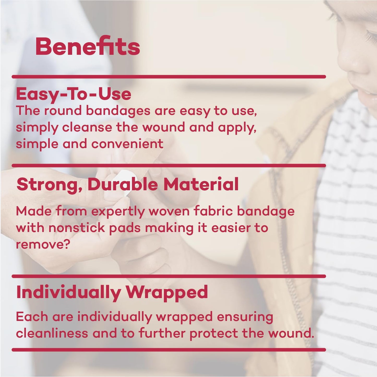 Dealmed Flexible Fabric Oval Spot Adhesive Bandages – 100 Count (1 Pack) Non-Stick Pad, Latex Free, Wound Care for First Aid Kit, 7/8" x 1 1/4"