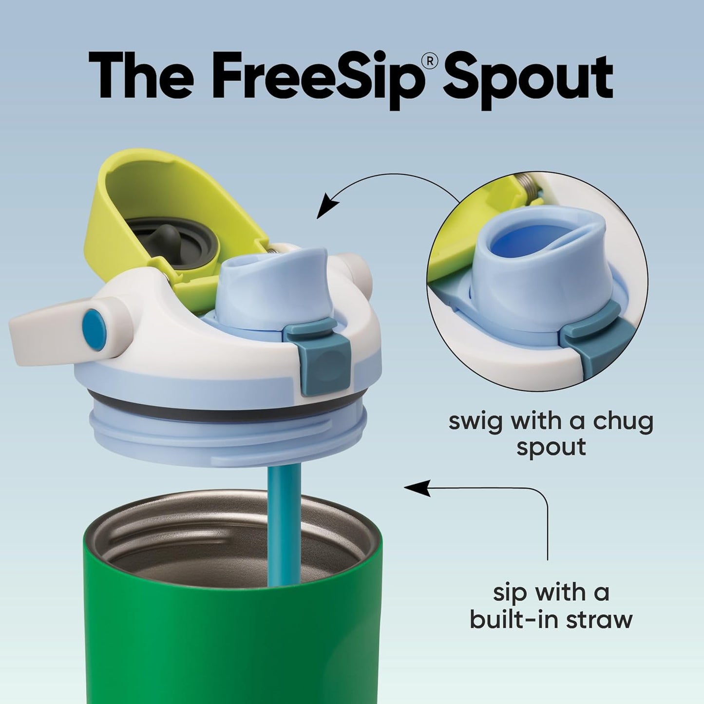 Owala FreeSip Sway Insulated Stainless Steel Water Bottle - 30oz, Two-Way Spout, BPA Free, Leak Proof