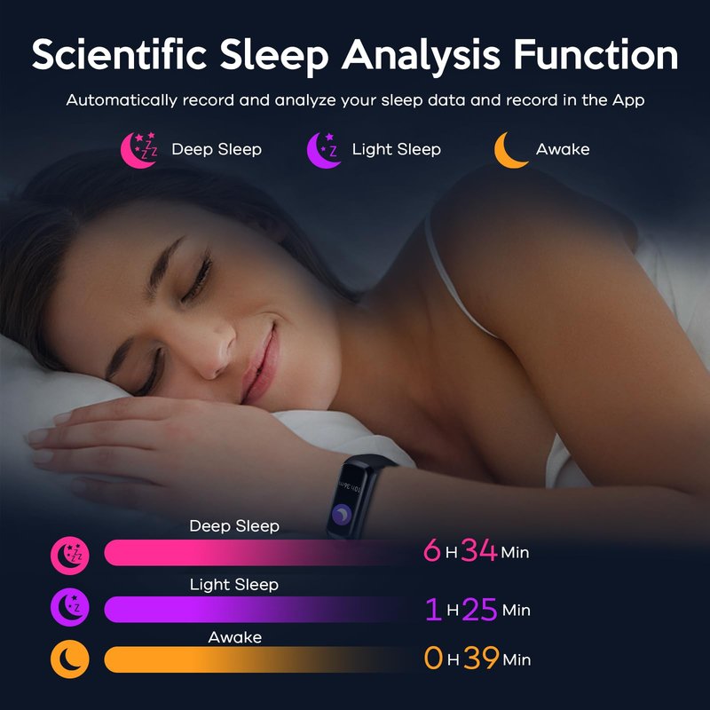 DIRECTO Fitness Tracker, Smart Watch with Blood Pressure Heart Rate Sleep IP67 Waterproof Health Watch Fitness Activity Tracker Step Calorie Counter Pedometer for Men Women Android iOS Phone Black