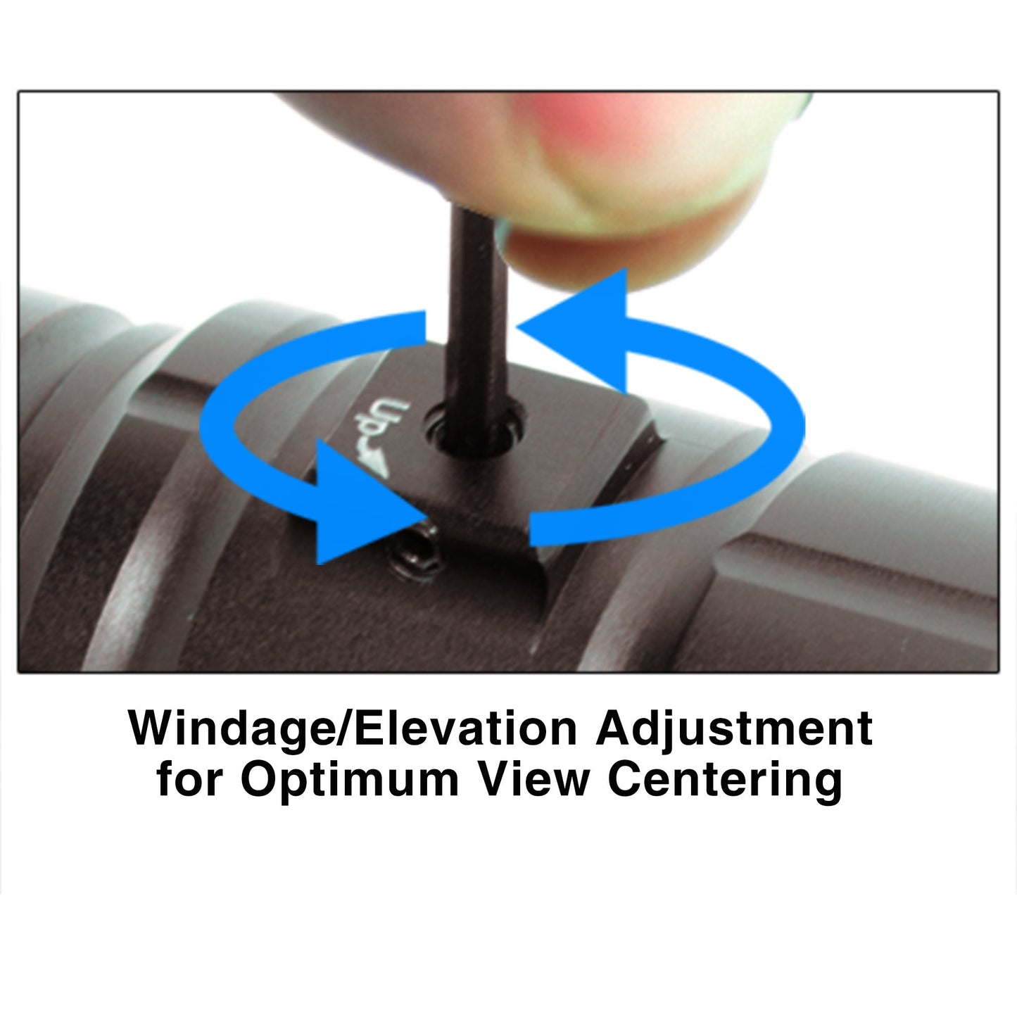 UTG 3X Magnifier with Flip-to-side QD Mount, W/E Adjustable , Black