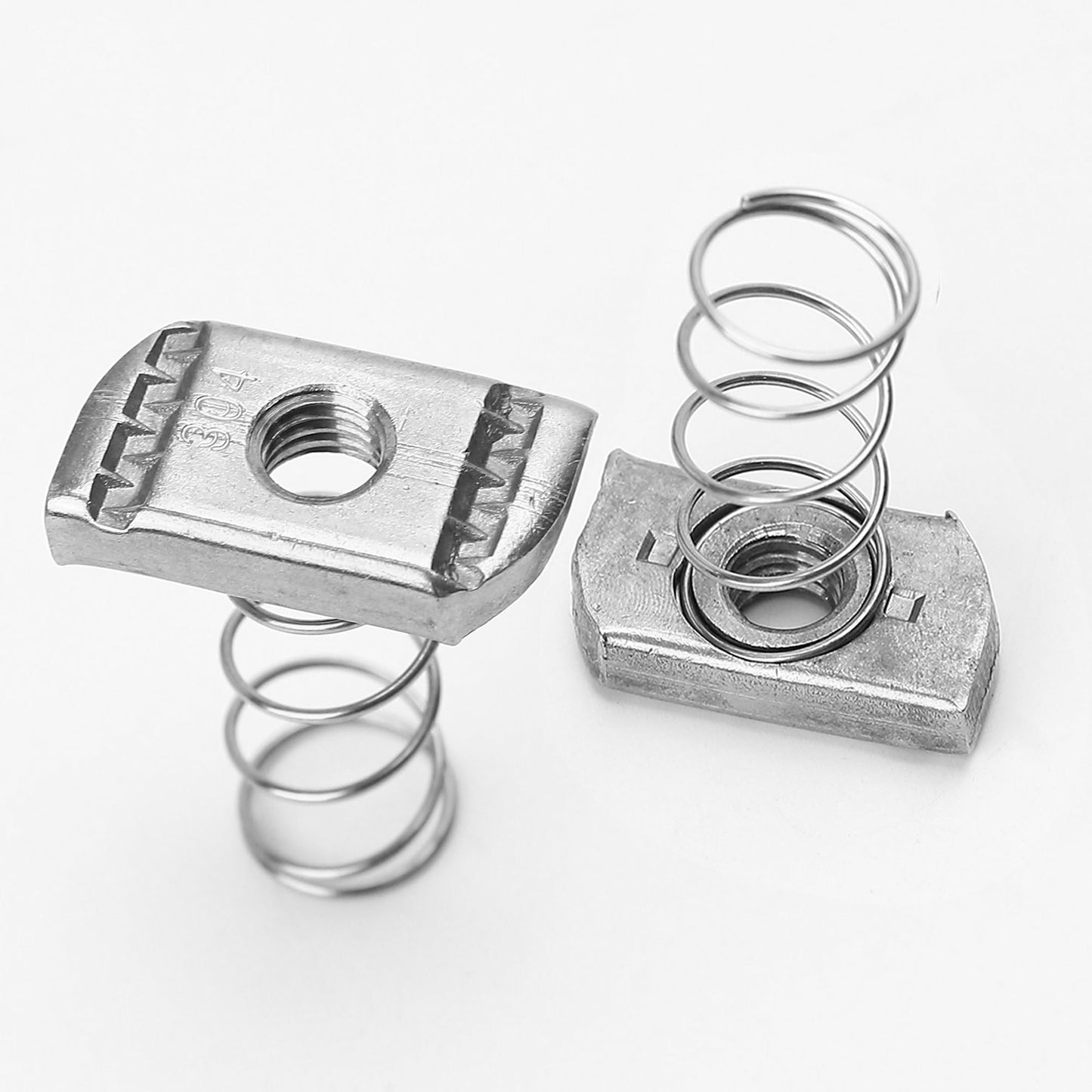 10 Pieces 3/8-16'' Standard Strut Channel Nuts Thickened Spring, Stainless Steel Hardware Accessories for Strut Channel P1008SS #4121