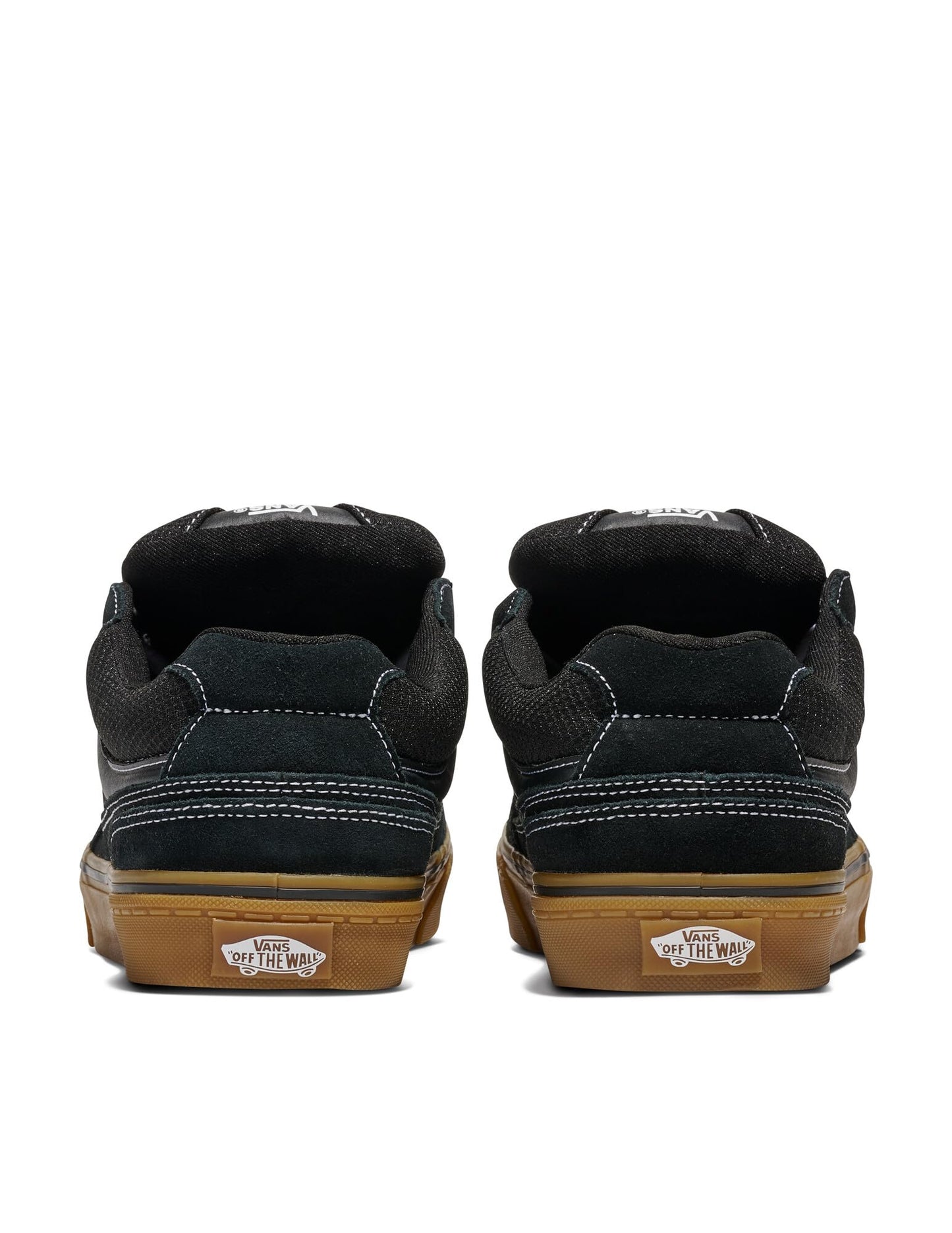 Vans Men's Caldrone Shoe - Chunky Low-Top Fashion Sneakers, Retro Inspired. Suede Mesh Black/Gum. 11