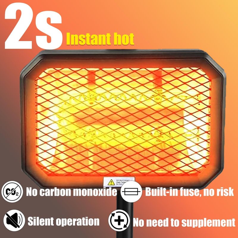 48V Golf Cart Heater - Attery Powered Heater, 400W 360° Adjustable Electric Winter Golf Cart Accessories for Club Car/Yamaha/EZGO,Safe & Fast Heating,Eclipse Blue