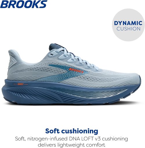 Brooks Men's Ghost 17 Running Shoes - Lightweight Comfort & Support | Ideal for Neutral Runners