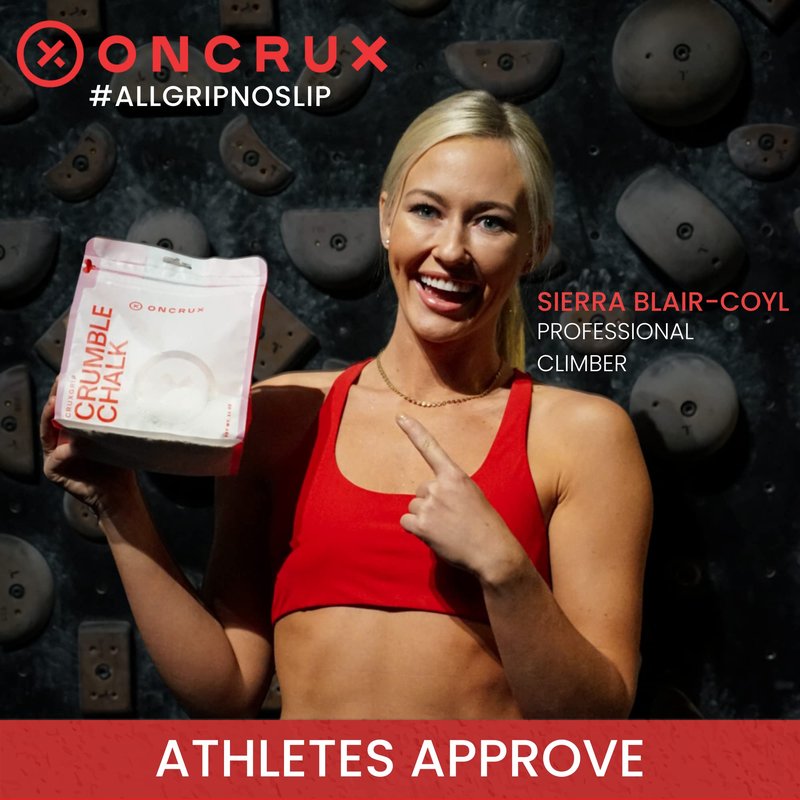 ONCRUX Crumble Chalk - Chunky Rock Climbing Chalk - Professional Hand Chalk for Weightlifting, Crossfit, Powerlifting 11 oz.