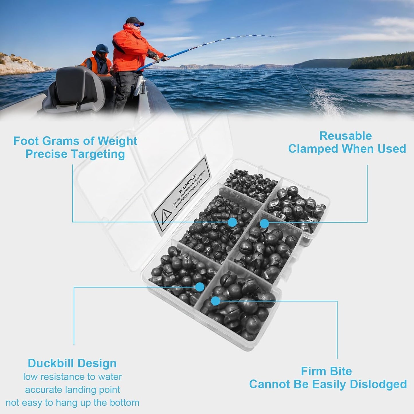 Premium Split Shot Fishing Weights by [Brand Name] - 100/150 Pcs Assorted Sizes (0.02oz–0.14oz) for Freshwater & Saltwater Fishing